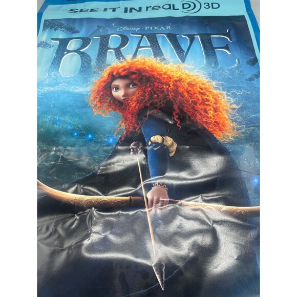 Disney Pixar Brave movie poster sticker return 3D Eyeware here 30x17.5" READ - Picture 3 of 9
